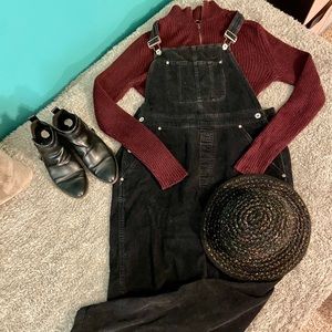 Sonoma Black Corduroy Overalls